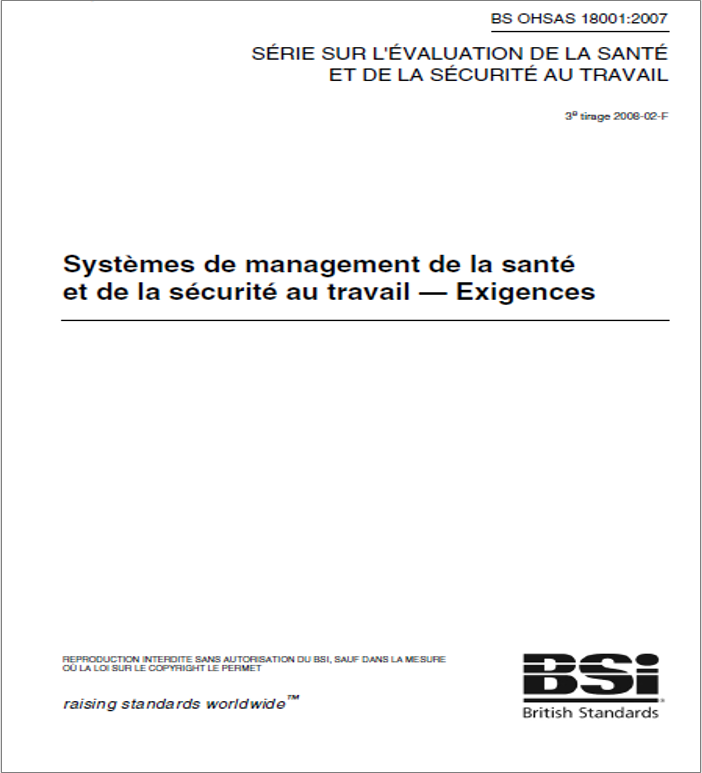 OHSAS 18001